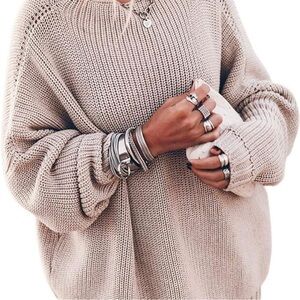 Ugerlov Chunky Knit Crew Neck Sweater